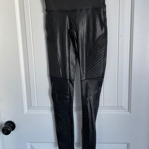 SPANX brand faux leather Moto Leggings